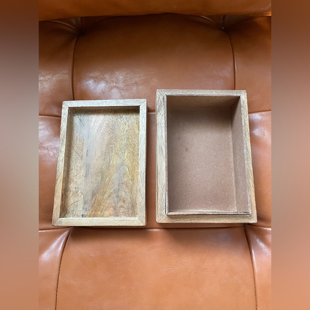 Rustic Engraved Wooden Box - Picture 7 of 13